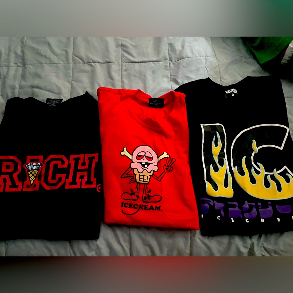Ice cream brand tee shirt BUNDLE